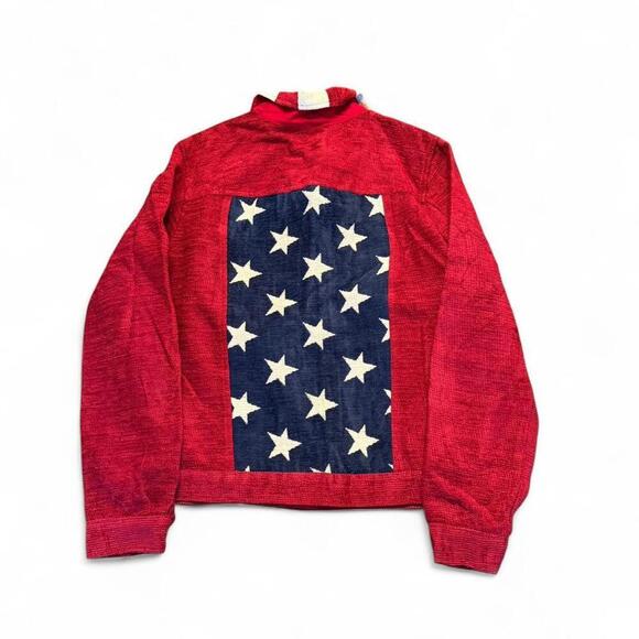 Coldwater Creek Jackets & Blazers - Coldwater Creek Red and white USA flag corduroy jacket